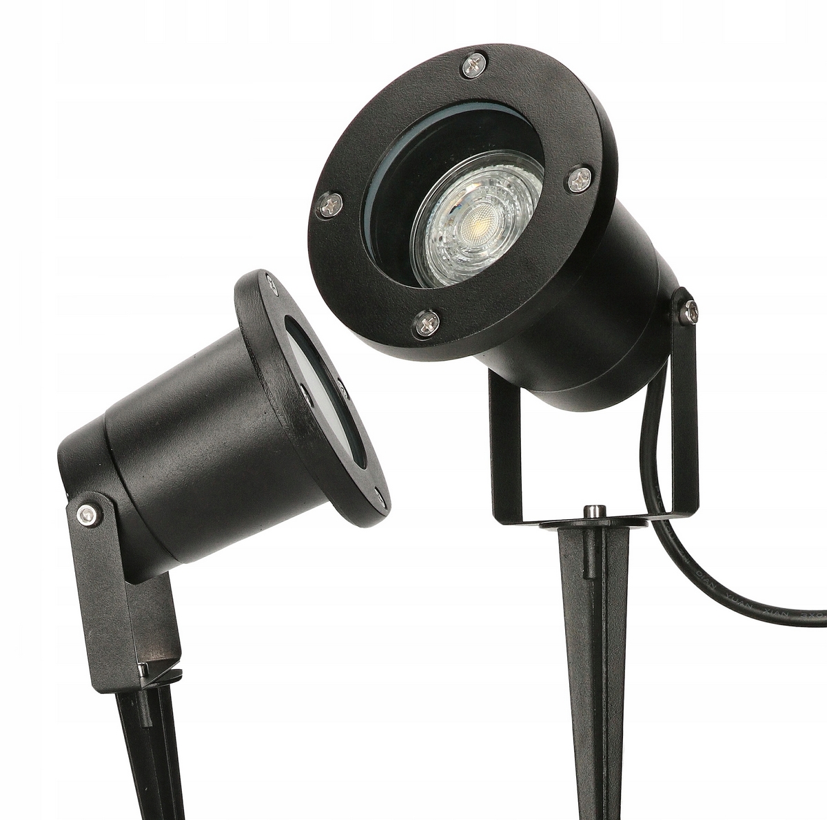 MEGAKABEL vstavaná solárna lampa čierna 30 cm 1 ks.